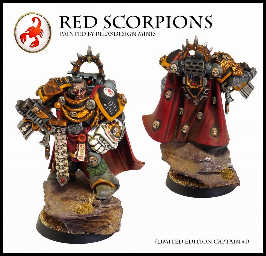 red scorpion space marine art