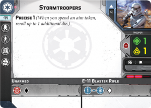 star wars legion stormtrooper card