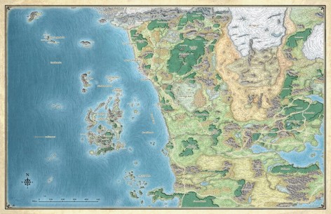 D&D: Stunning Sword Coast Maps Released FREE