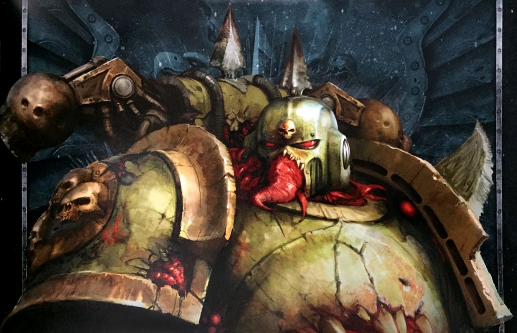 Warhammer 40k: Death Guard Plague Marine Icon Bearer - Armada Games