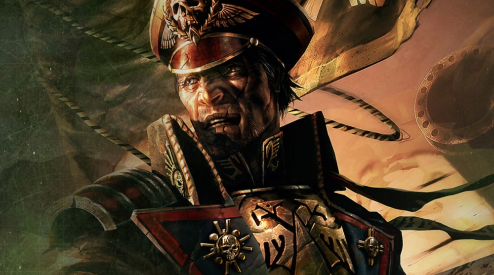 Warhammer 40k artwork — Astra Militarum Captain by Vladimir