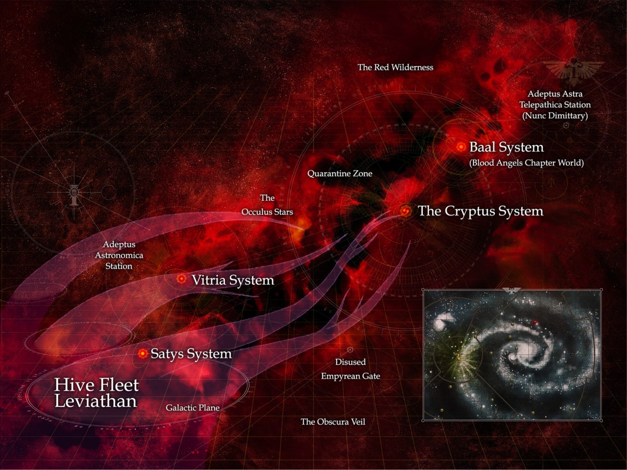 Warhammer 40000 карта галактики в большом разрешении - Фото подборки 3