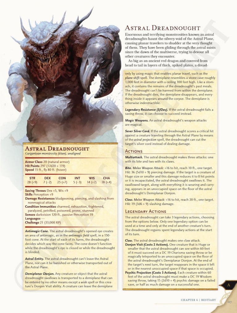 D&D: The Astral Dreadnought Comes To Consume You All - Bell of Lost Souls