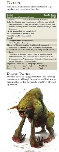 D&D Monster Spotlight: Dretches - Bell of Lost Souls