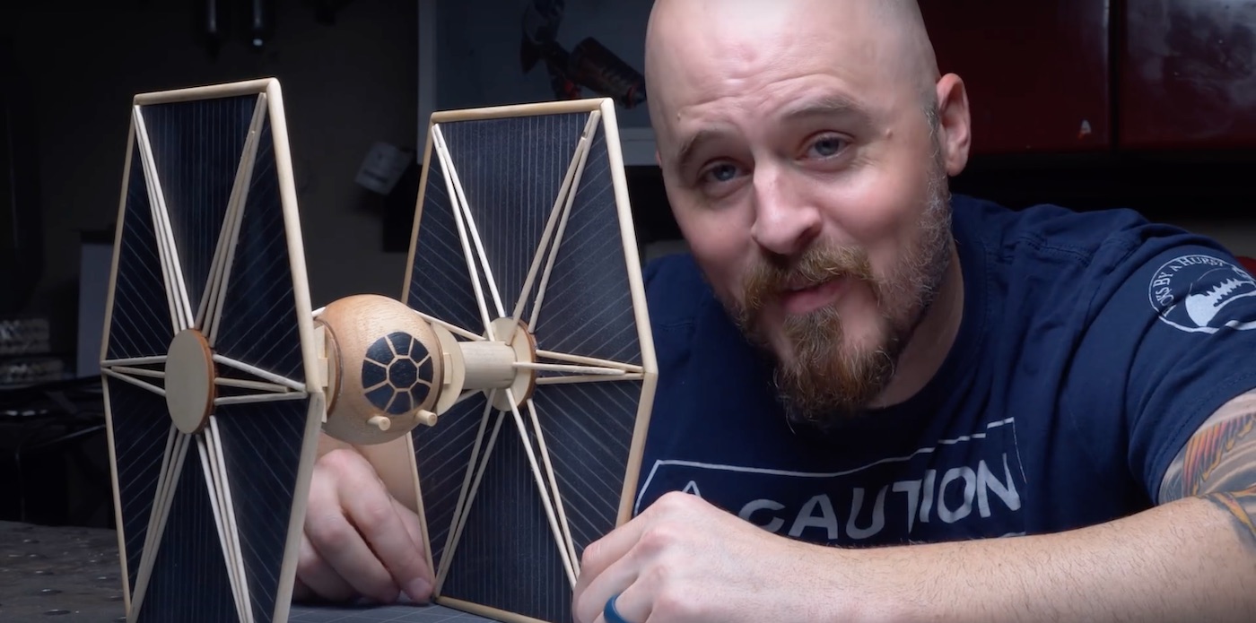 Make This at Home: Wooden TIE Fighter - Bell of Lost Souls