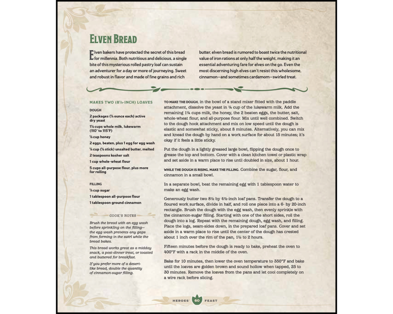 dungeons and dragons cookbook