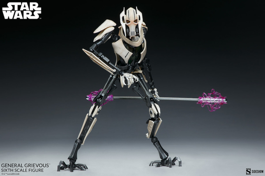 New General Grievous Fig Has an Impressive Lightsaber Collection - Bell ...