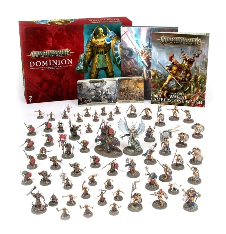 Age Of Sigmar Three New Starter Boxes Announced Bell Of Lost Souls   Dominion Box Spread 1 768x793 