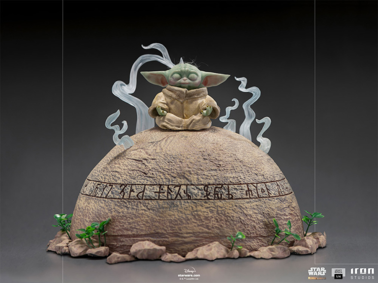 yoda and grogu statue