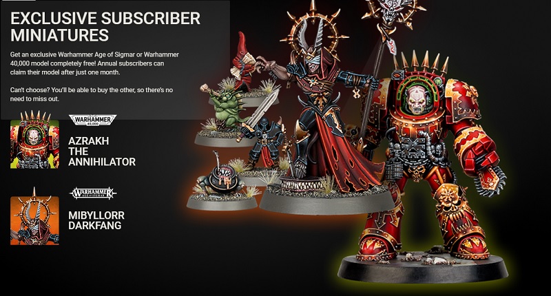 New Warhammer+ Miniatures – Subscribe to Take your Pick from Two Exclusive  Models - Warhammer Community