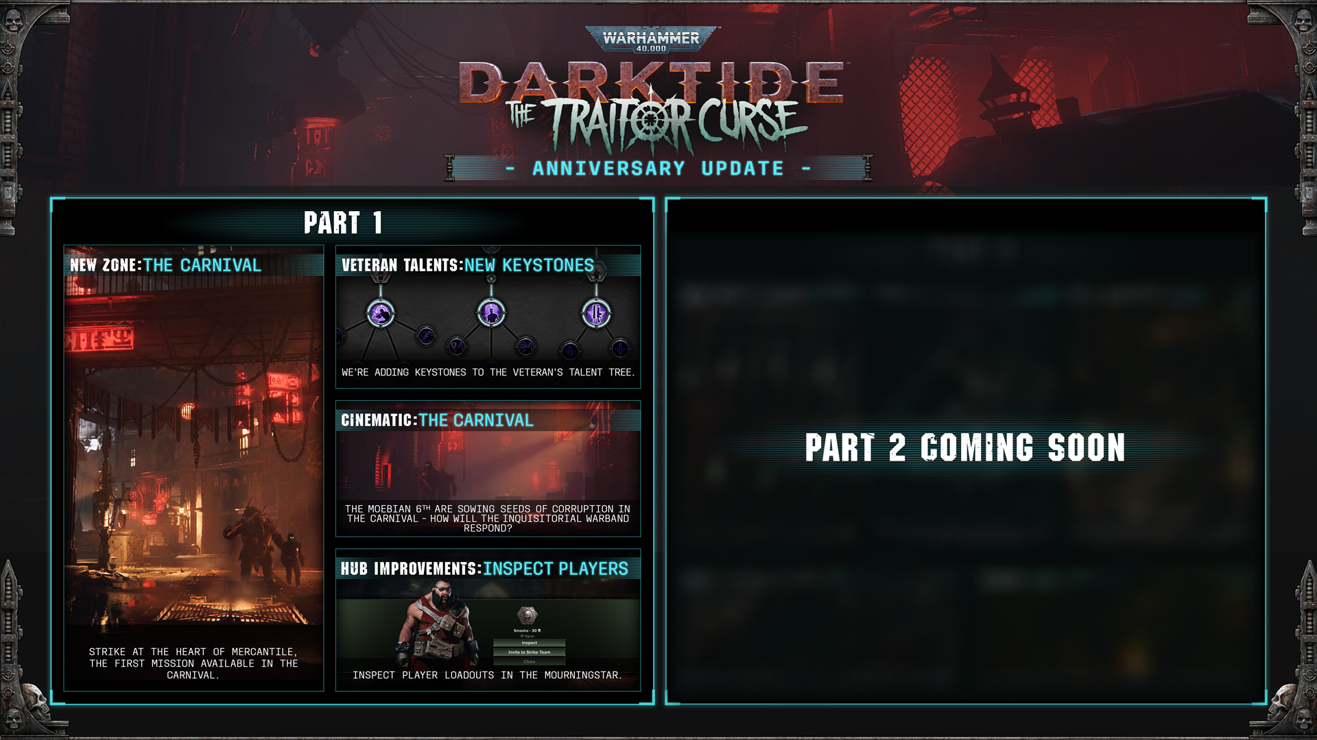 Warhammer 40K 'Darktide The Traitor Curse' Celebrates 1st